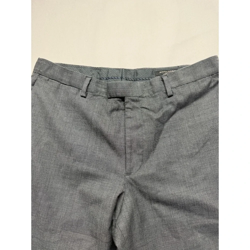 Banana Republic Marzotto Slim Fit Dress Pants Mens‎ 34x28 Gray Formal Business